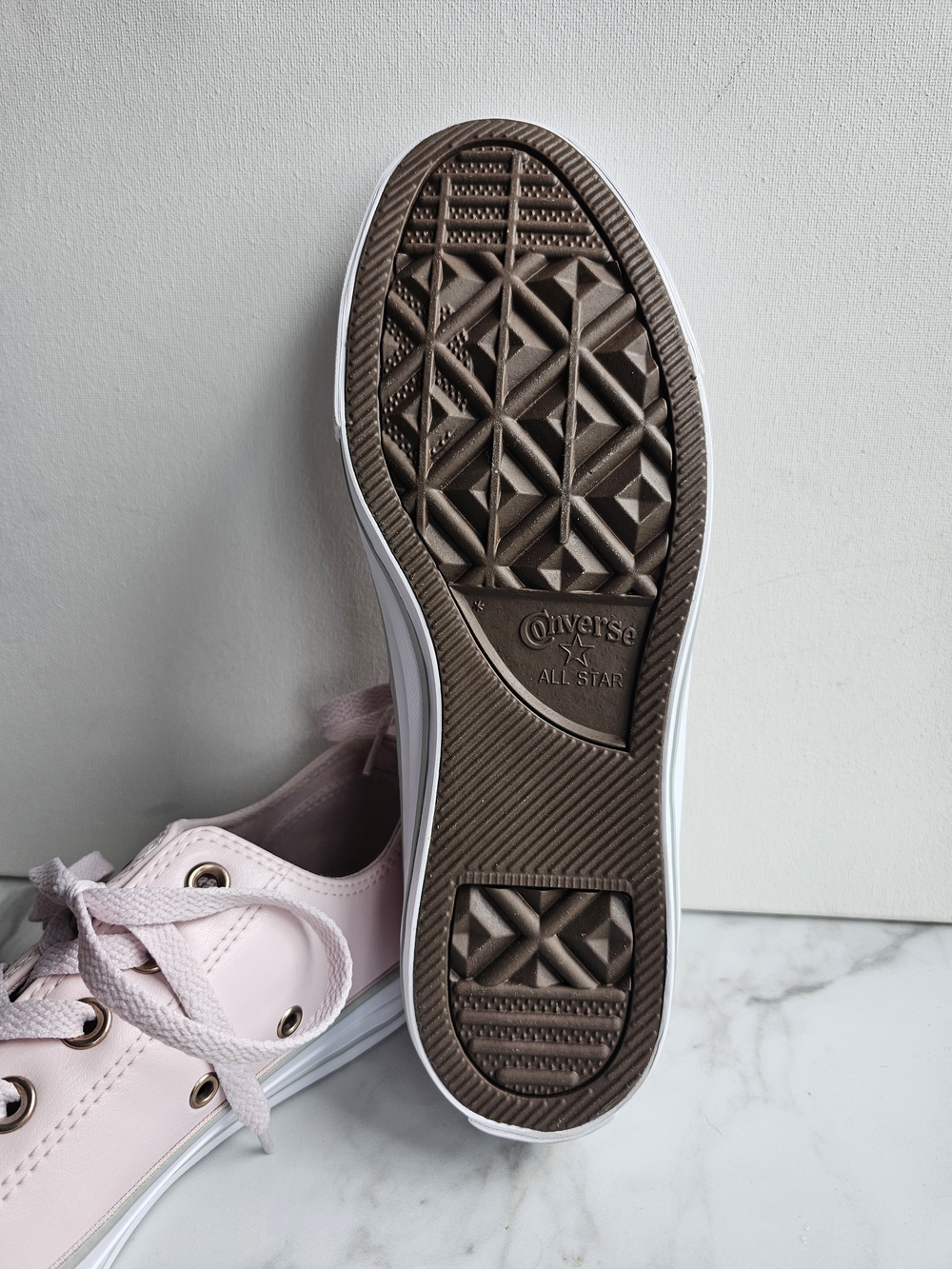 Women's Low-Top Pastel Pink Canvas Sneakers - Picture 3 of 7